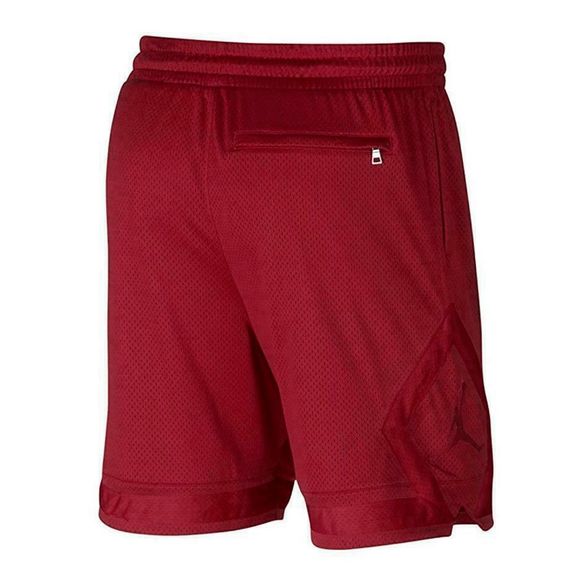 📦 NEW Men's Small NIKE AIR JORDAN Sportswear Diamond Mesh Shorts Red 939608-687 - Picture 2 of 5